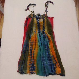 Tie dye tank/ short dress